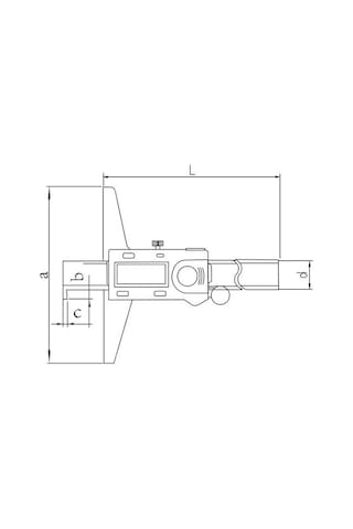 Fett 0-150mm Asimeto Abs Tip Tek Kanca Dijital Derinlik Kumpası As-322067
