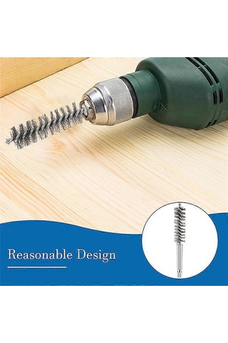 12 Parça Paslanmaz Çelik Delme Fırçaları, Bükülmüş Tel Matkap Fırçaları, Golf Sopa Başlığı Hortum Fırçası, Elektrikli Delme İçin - Kaiyi