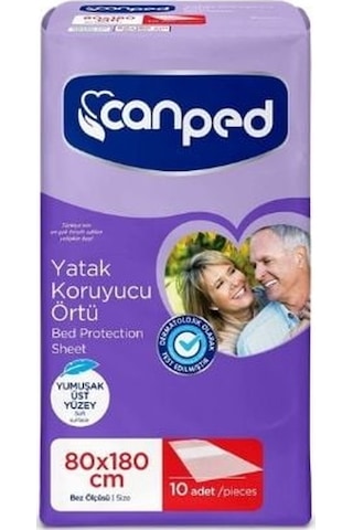 Canped 80 x 180 CM Yatak Koruyucu Örtü 10'lu