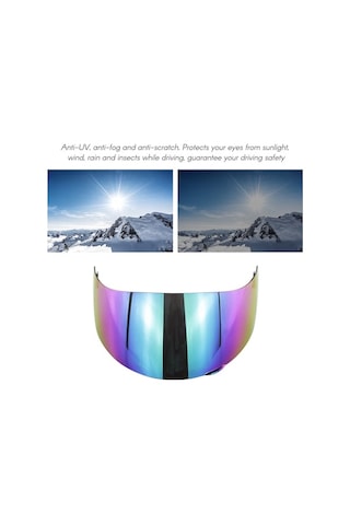 Novahub Agv K1 K3sv K5 Tam Yüz Kask İçin Sarı Motosiklet Rüzgar Kalkanı, Uv Ve Buğu Önleyici