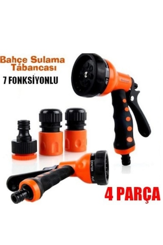 Yayke Bahçe Sulama Fıskiyesi Hortum Ucu Sulama Tabancası Hortum Ucu Bahçe Sulama 7 Fonksiyonlu 1