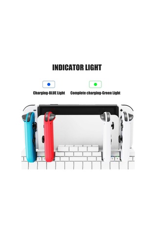 Sw488 Nintendo Oyun Kartları Depolama Hızlı Şarj Dock İstasyonu Siyah