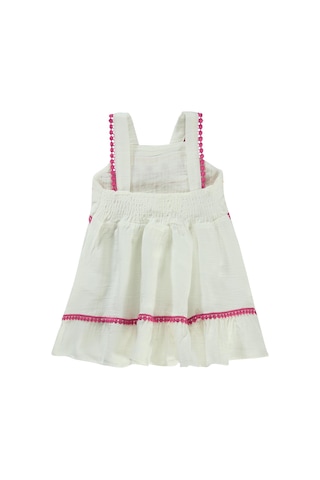 Civil Baby Nakışlı 6-18 Ay Elbise - Ekru