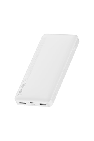 Baseus Bipow Overseas Edition Dijital Ekranlı 15 W 10000 mAh Powerbank Beyaz