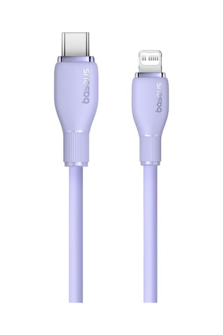 Baseus Pudding 1.2 M Hızlı Şarj Özellikli Type-C to Lightning 20 W Kablo Mor