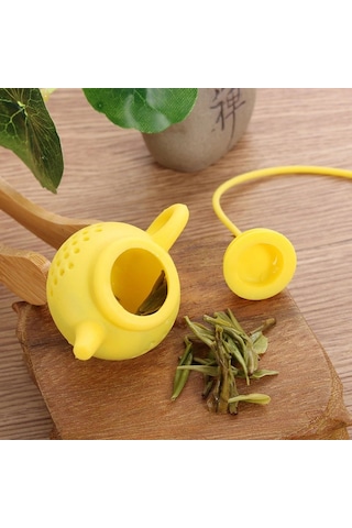 Çaydanlık Tasarımlı Çay Demleme Süzgeci Gösterildiği Gibi