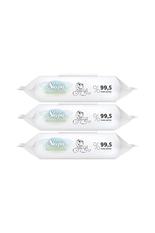 Sleepy Islak Havlu Bio Natural 40'lı 12 Li Set 480 Yaprak Tekli