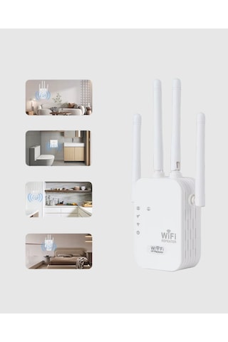 50 Cihaz Destekli 300mbps Kablosuz Sinyal Rj45 Kablolu Kullanım