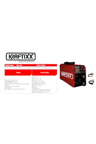 Kraftixx By Einhell Iw 225 İnvertör Kaynak Makinesi