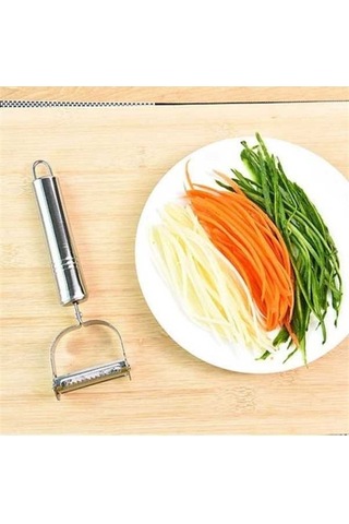 Soyma Bıçağı - Çok Fonksiyonlu Meyve Soyucu Ve Balık Pulu Kazıyıcı Gümüş Gümüş