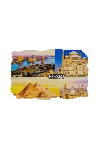 Mısır Temalı Fresco Magnet