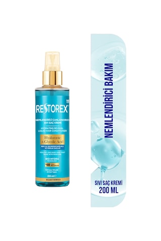 Hydra Nemlendirici Canlandırıcı Bakım Sıvı Saç Kremi 3x200 Ml - Hyal.asit Glikoik Asit Sülfatsız