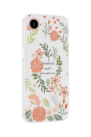 Apple iPhone Uyumlu 16e Kılıf Kamera Korumalı Desenli Zore Klip Kapak - Beautiful -