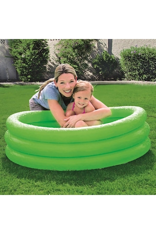 Bestway 51025 Renkli Şişme Çocuk Havuzu Yeşil 122 x 25 CM Yeşil
