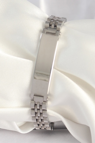 316l Çelik Gümüş Renk Zincir Künye Model Erkek Bileklik Çok Renkli