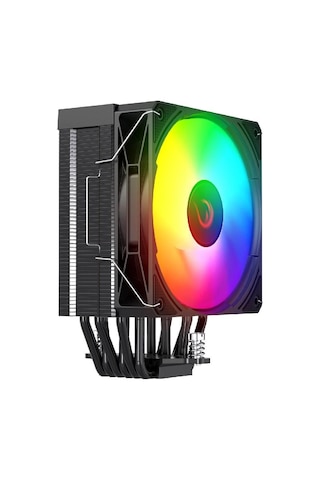 Rampage Octagon C70 Siyah 12cm Argb Sıcaklık Göstergeli Hava Soğutucu - Octagon C70 Sıyah