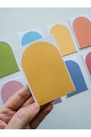 48 Adet Çalışma Kartı 10x7 Cm Model 2