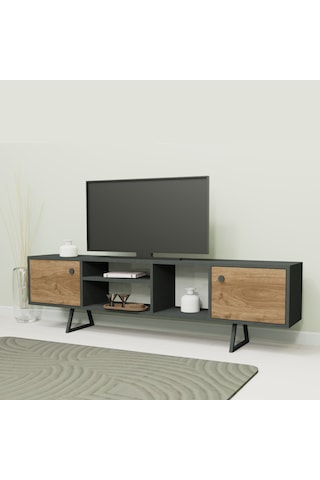 Lagomood Sally Tv Ünitesi Antrasit Ceviz