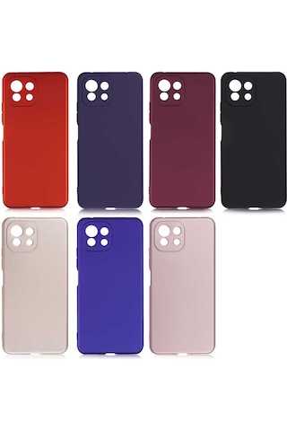 Xiaomi Mi 11 Lite Kılıf Zore Premier Silikon Kapak Rose Gold