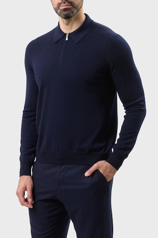 Gran Sasso Erkek Polo Yaka Kazak 55125 14290 598 Lacivert Lacivert
