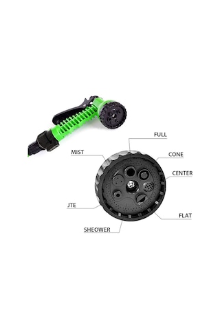 Wezone Bahçe Ve Araba Yıkama İçin 7 Modlu Ayarlanabilir Hortum Nozulu