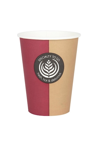 Huhtamaki Karton Bardak 12 Oz 300 Ml 50 Adet Çok Renkli