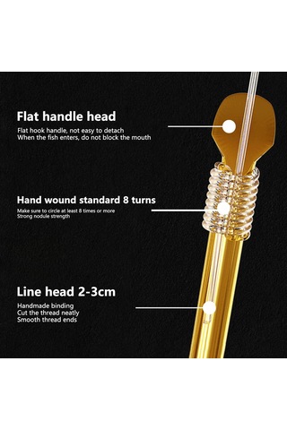 "önceden Bağlı Yüksek Gerilim Hattı İle Dayanıklı Mikro Balıkçılık Kancaları-güvenilir Yakalamalar İçin Hassas Keskinleştirilmiş Kancalar" Hook 5 And Hook 6