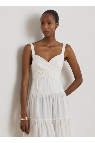 Lauren Ralph Lauren Beyaz Kadın Askılı Elbise 200p13460