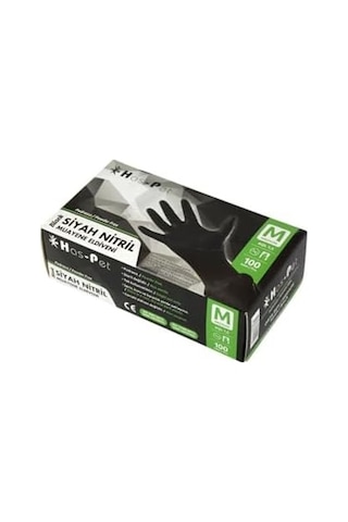 Has-pet Haspet Latex Pudrasız Eldiven Medium 100'lü Açık Mavi