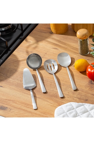 Porsima Sidney 4 Parça Paslanmaz Çelik Mini Servis Seti