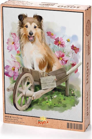 King Of Puzzle Hello Spring Ahşap Puzzle 1000 Parça