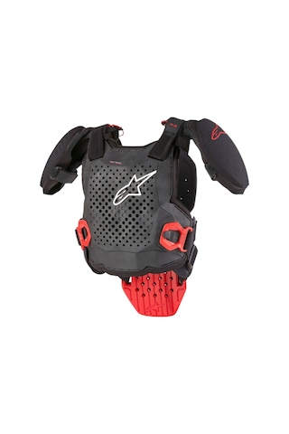 Alpinestars A-5 S V2 Genç Üst Gövde Koruma Siyah Beyaz Kırmızı