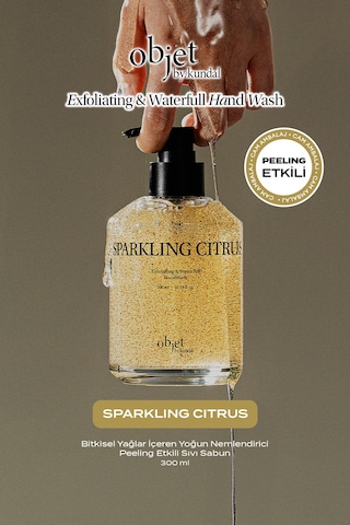 Peeling Etkili Nemlendirici Sıvı Sabun Kundal Exfoliating & Waterfull Hand Wash Sparkling Citrus