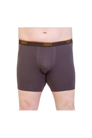 Black Horn Büyük Beden Boxer Battal Boy Likralı Boxer Gri