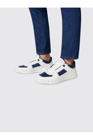Valentino Garavani - Freedosts Low - Top Sneaker In Calfskin Beyaz
