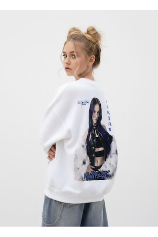 Seabubbles Manifest Zoktay Kız Çocuk Sweatshirt BEYAZ