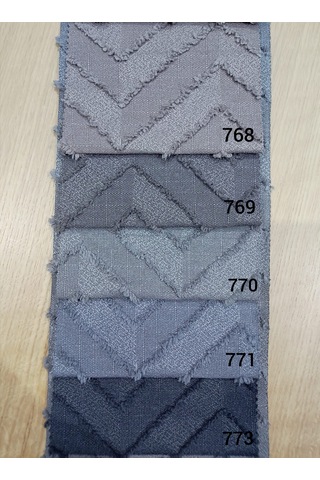 As Perde Sakallı Fon Perde Çok Renkli