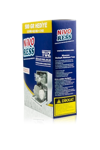 Nivoress Fosfatsız k Bulaşık Makinesi Tuzu 2 Kg