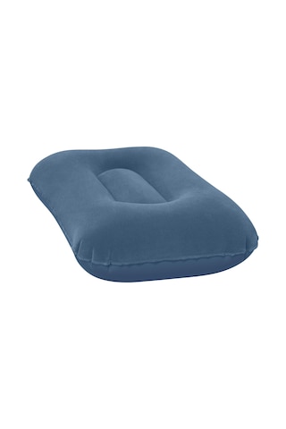 Bestway 67121 Kadife Yüzeyli Şişme Kamp Yastığı 42cm X 26cm X 10cm Gri