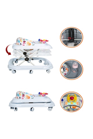 Maxi Taxi Walking Müzikli Işıklı Yürüteç