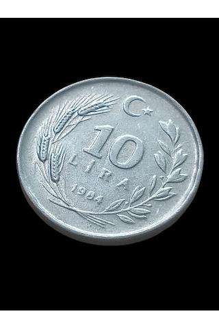 1988 Cumhuriyet Dönemi 10 Lira Madeni Koleksiyon Para Hobi Hediye Antika Darpane Numusmatik