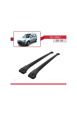 Opel Combo C 2001-2011 Arası İle Uyumlu Ace-1 Ara Atkı Tavan Barı Siyah