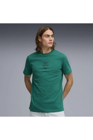 Puma Amf1 Essential Logo Tee 1 Yeşil Erkek T-shirt
