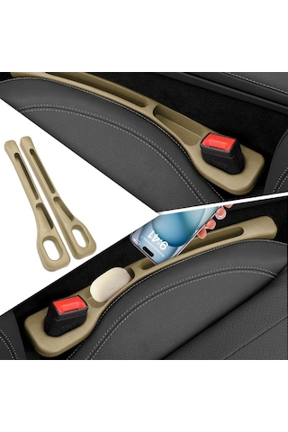 Carmind Oto Koltuk Arası Boşluk Doldurma Pedi Bej