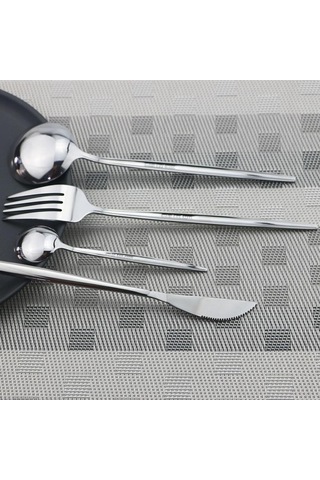 Agoodshop Siyah 8 Adet Paslanmaz Çelik Seyahat Çatal Bıçak Kaşık Seti Tk. 56468889 Siyah