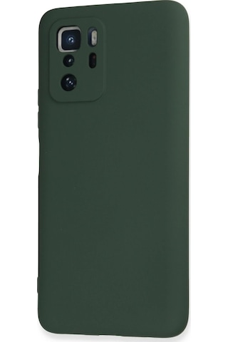 Newface Xiaomi Poco X3 Gt Kılıf Nano İçi Kadife Silikon - Semeglbl - 85 Koyu Yeşil