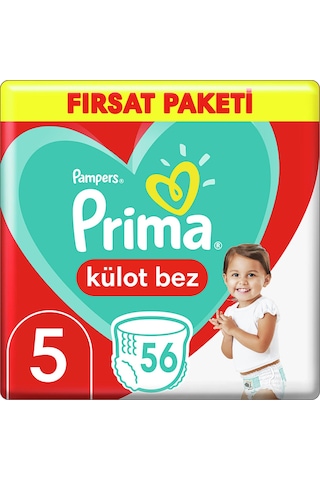 Prima Külot Bez Fırsat Paketi 5 Beden 56 Adet 5 Numara
