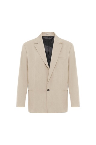 Vamos Oversize Blazer Ceket Bej