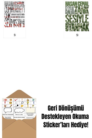 Cumhuriyet'i Çok Sevmiştim + Tank Sesiyle Uyanmak + Okuma Sticker'ları