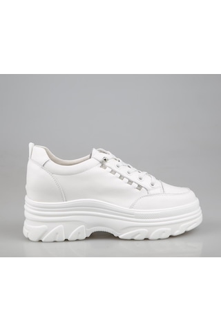 Guja 24Y361 Dolgu Topuk Beyaz Kadın Sneakers 001